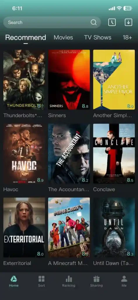 Retap Movie App 1
