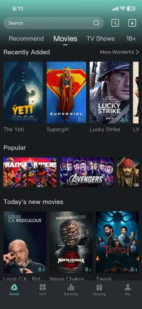 Retap Movie App 2
